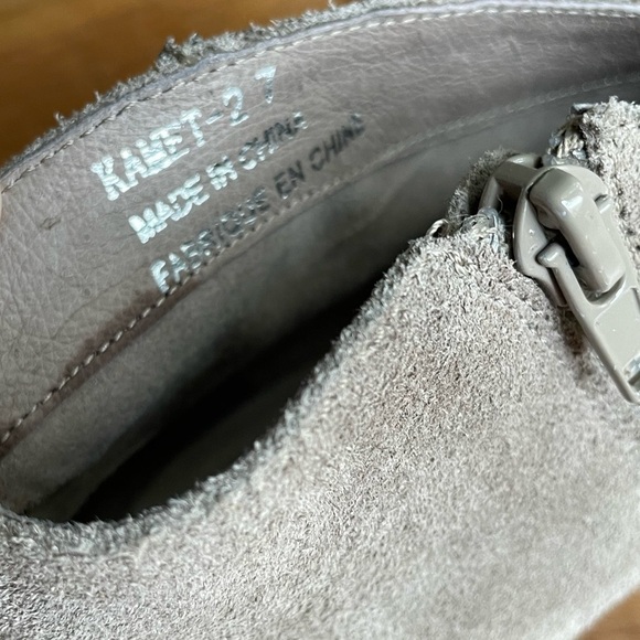 Jeffrey Campbell Taupe Suede Heeled Bootie - Picture 9 of 12